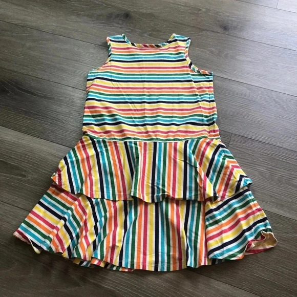 Hanna Andersson Rainbow Tiered Tank Dress Girls Size 12 - Picture 8 of 9